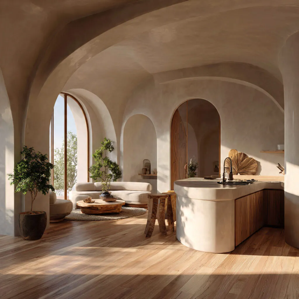 Curved Architecture Open Concept Idea