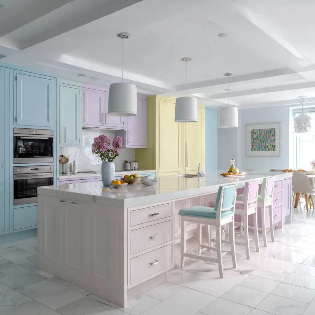 Soft Pastel Color Kitchen Ideas