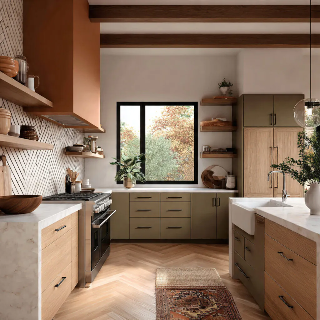 Warm Earth-Tone Kitchen Ideas