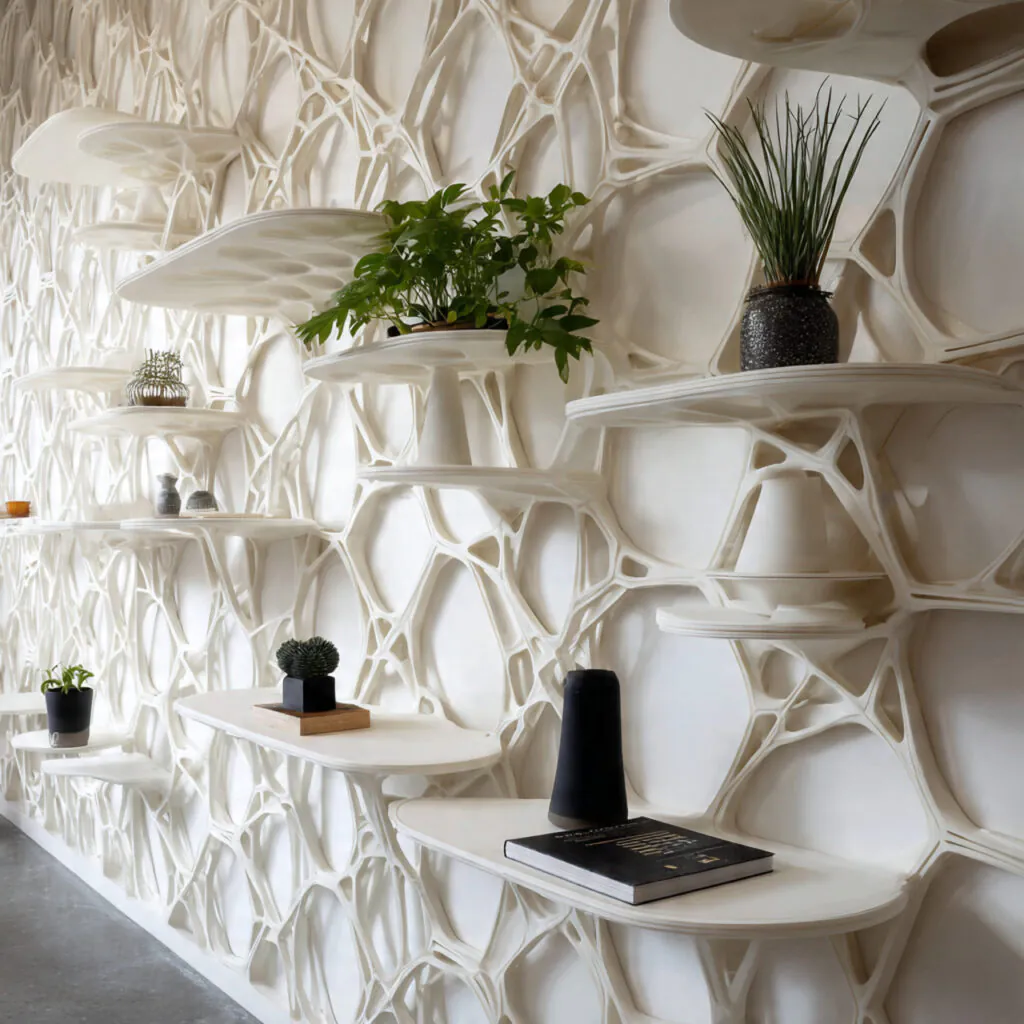 3D Printed Lattice Shelving