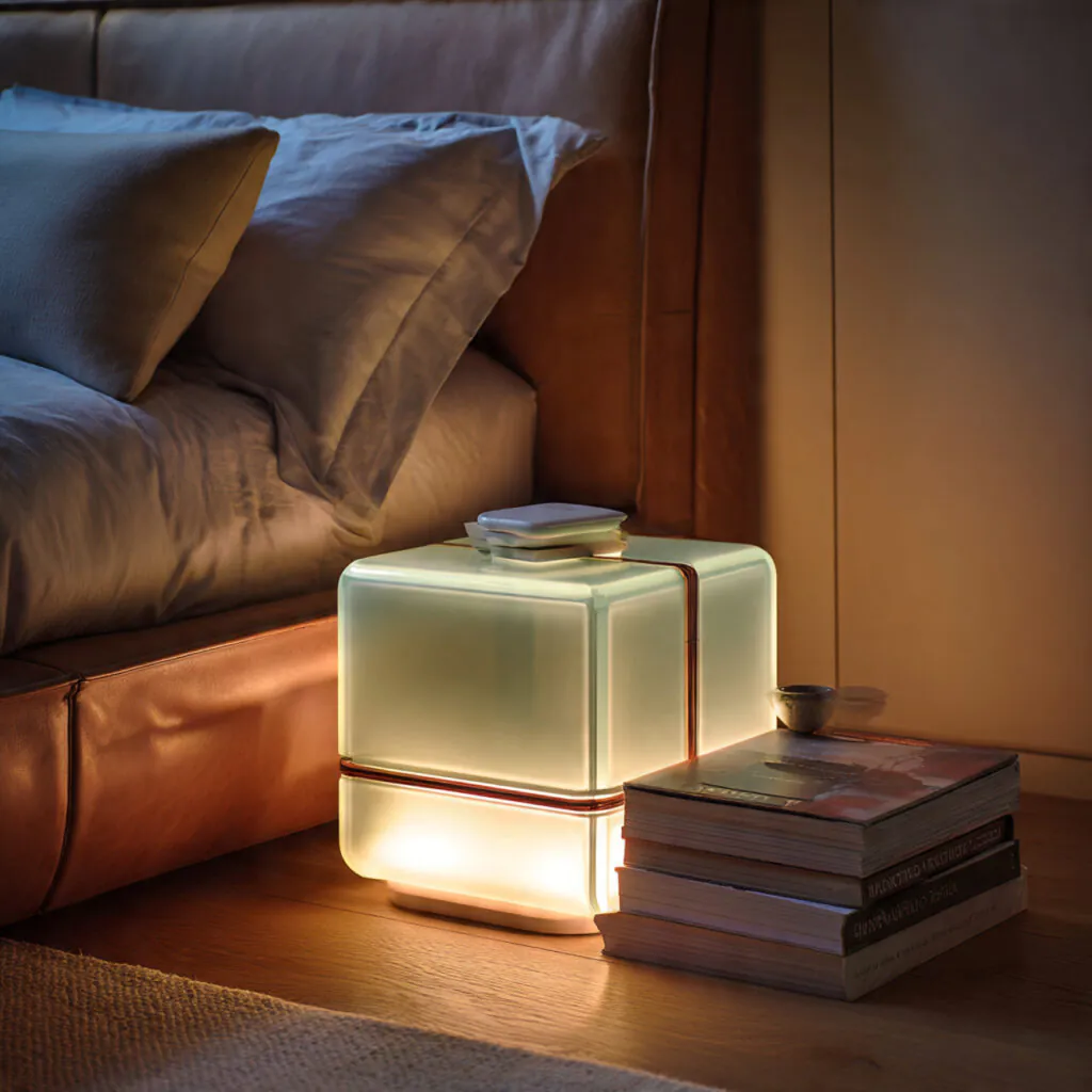 Integrated Light-Emitting Bedside Tables