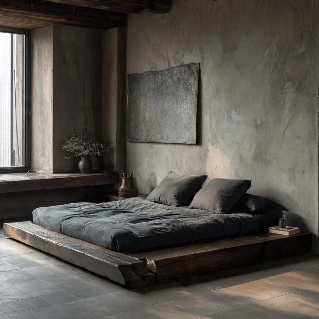 Smoked Oak Platform Beds