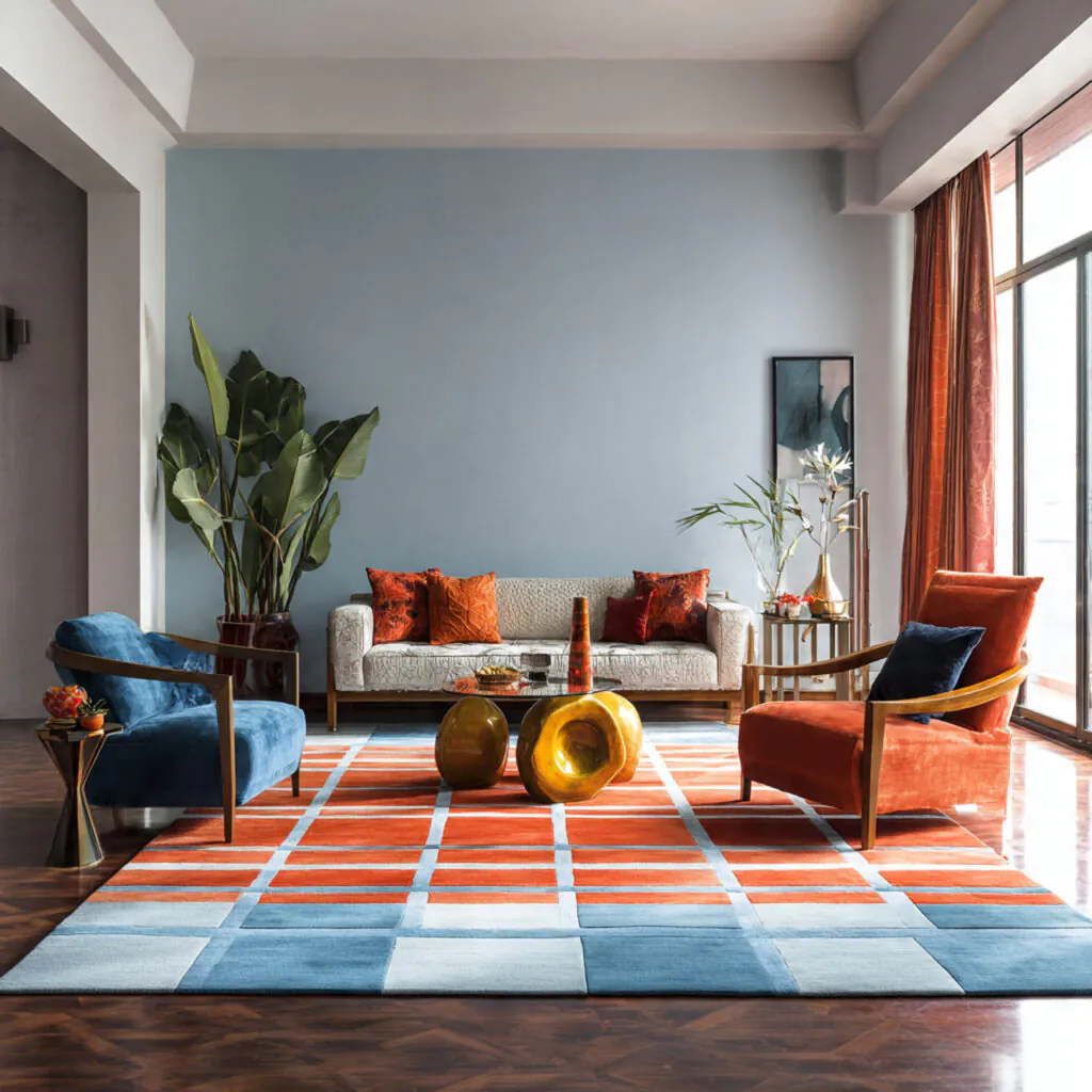 Statement Rug Living Room Makeover Ideas