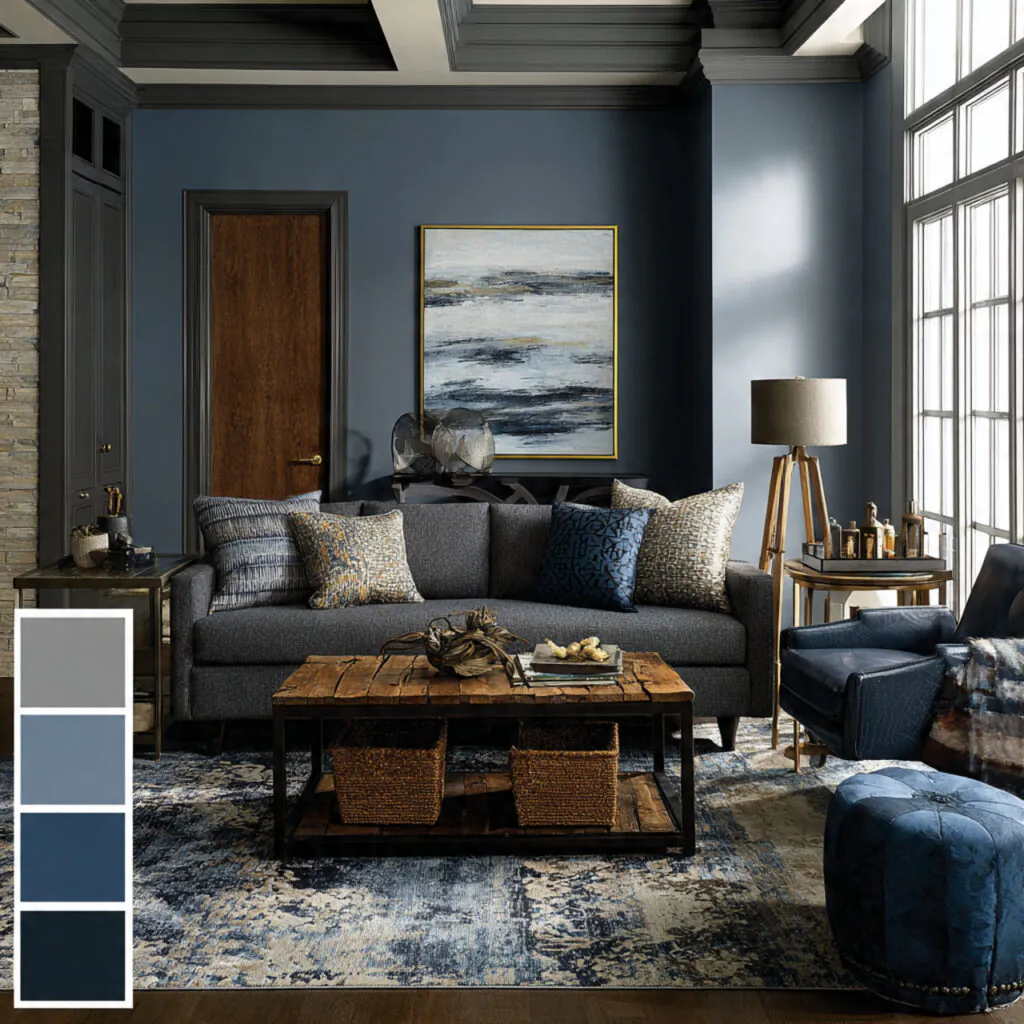 Tonal Contrast Living Room Makeover Ideas
