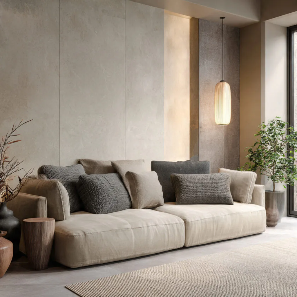 Neutral-Tone Minimalist Sofa Ideas