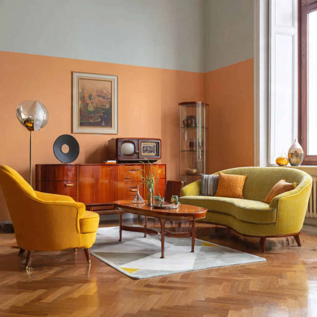 Retro-Inspired Living Room Makeover Ideas