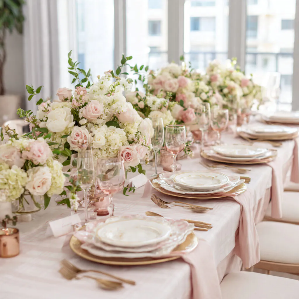 28 Party Table Setup Ideas for Stunning Celebrations 16 Bridal Shower Table Ideas