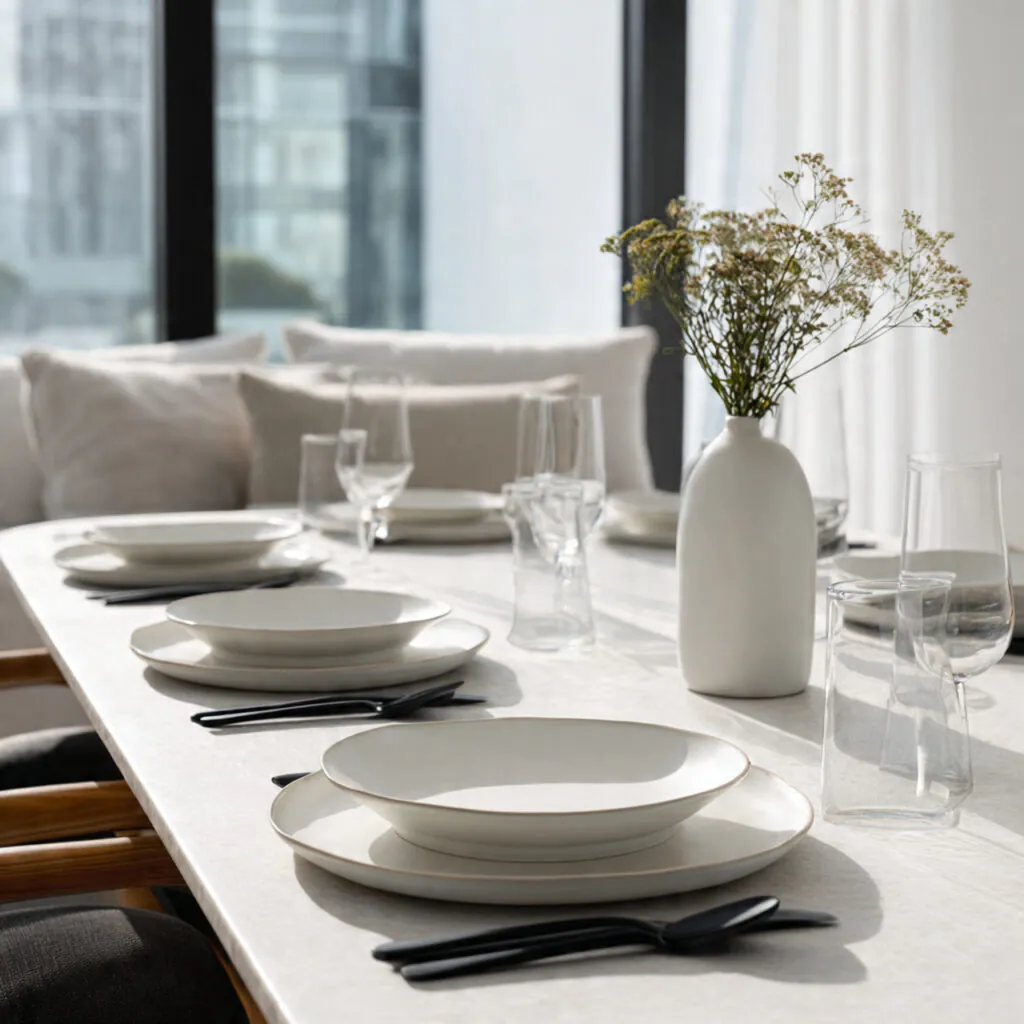 28 Party Table Setup Ideas for Stunning Celebrations 4 Modern Minimalist Table Ideas