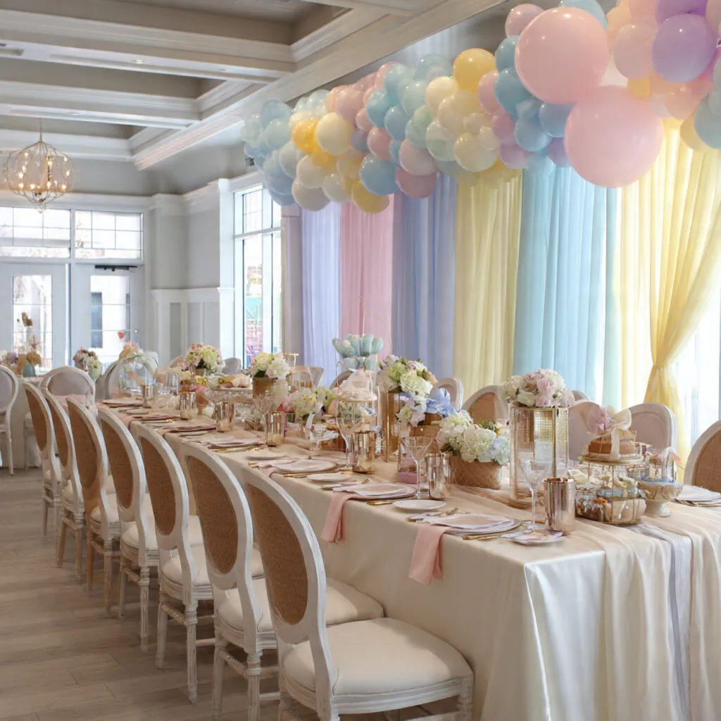 28 Party Table Setup Ideas for Stunning Celebrations 17 Baby Shower Table Ideas