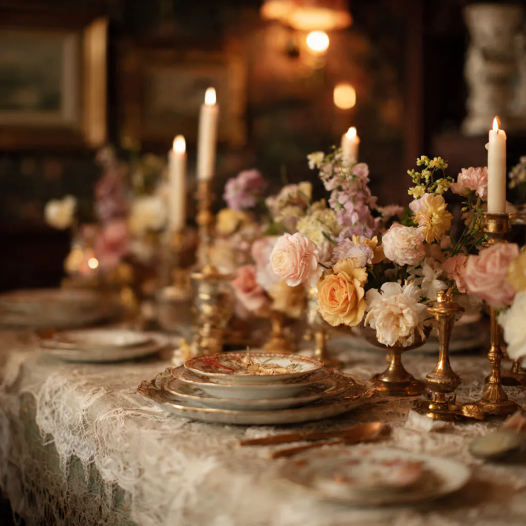 28 Party Table Setup Ideas for Stunning Celebrations 13 Vintage Inspired Table Ideas