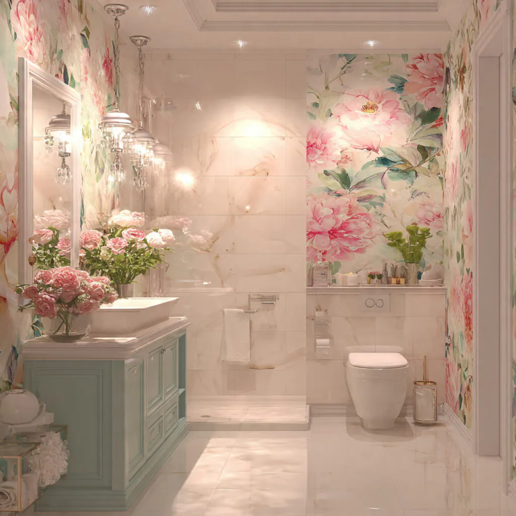 Floral Inspired Bathroom Ideas