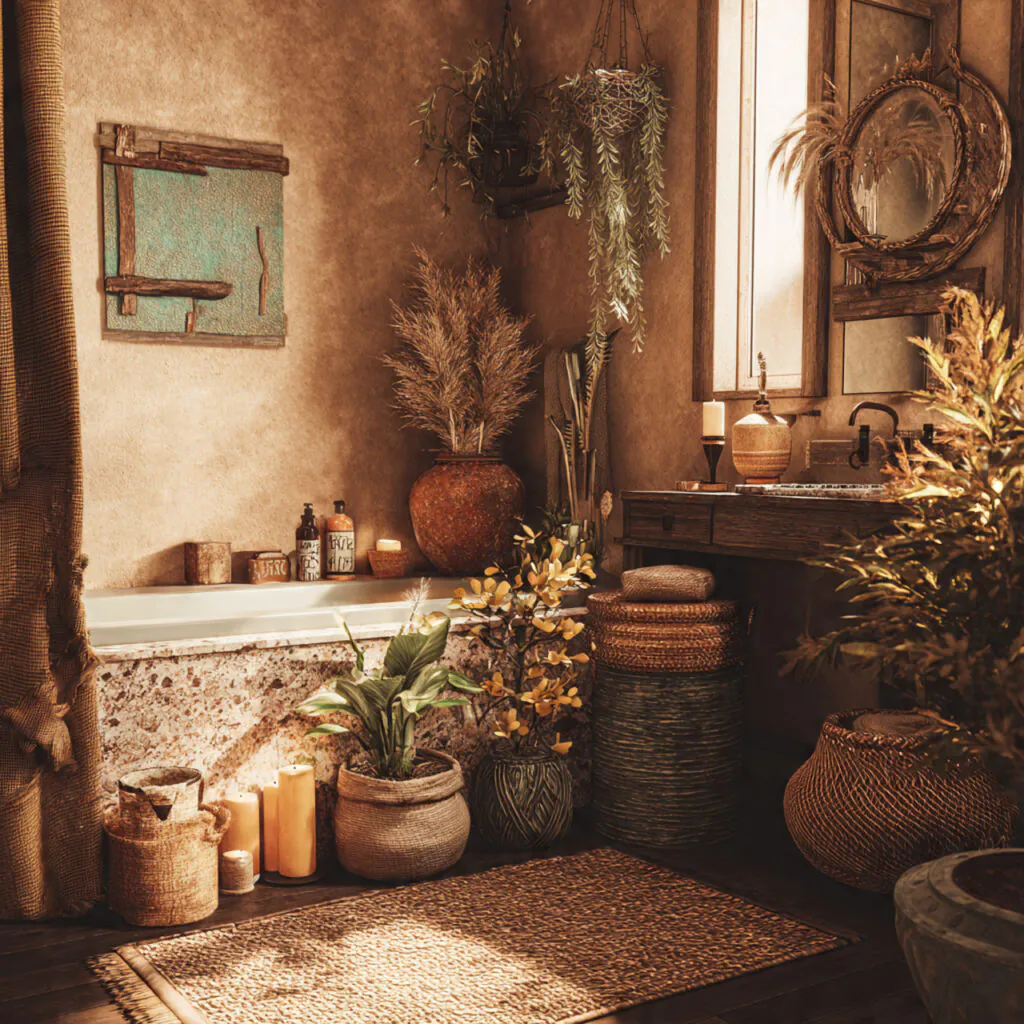 Bohemian Style Bathroom Ideas