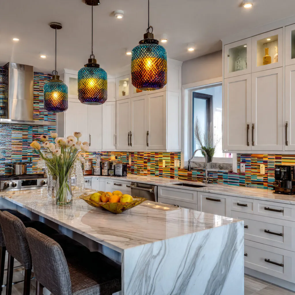 26 Beautiful Inspiring Kitchen Ideas to Upgrade Your Space 24 Artistic Backsplash Kitchen Ideas