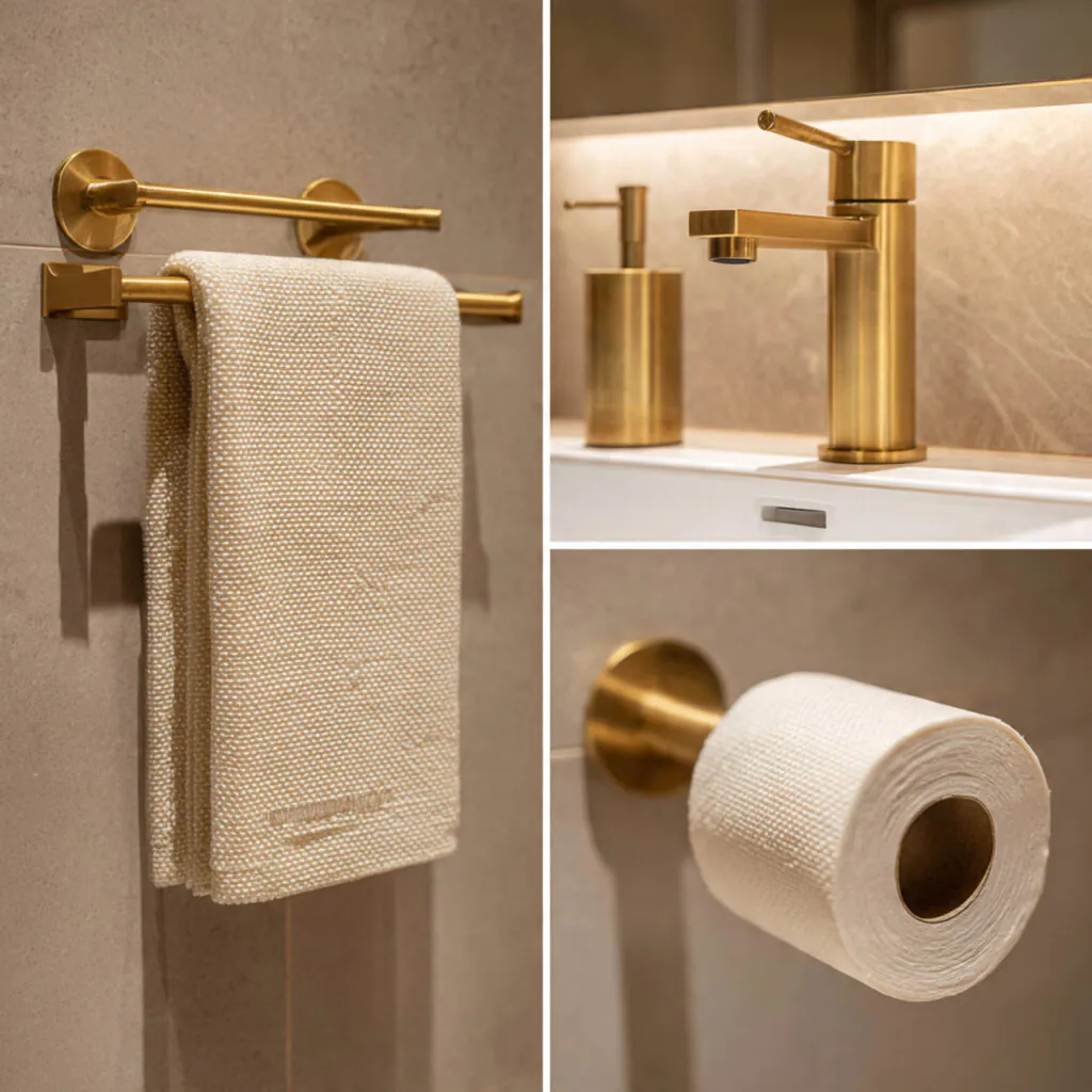 Brushed Gold Bathroom Fixtures Ideas