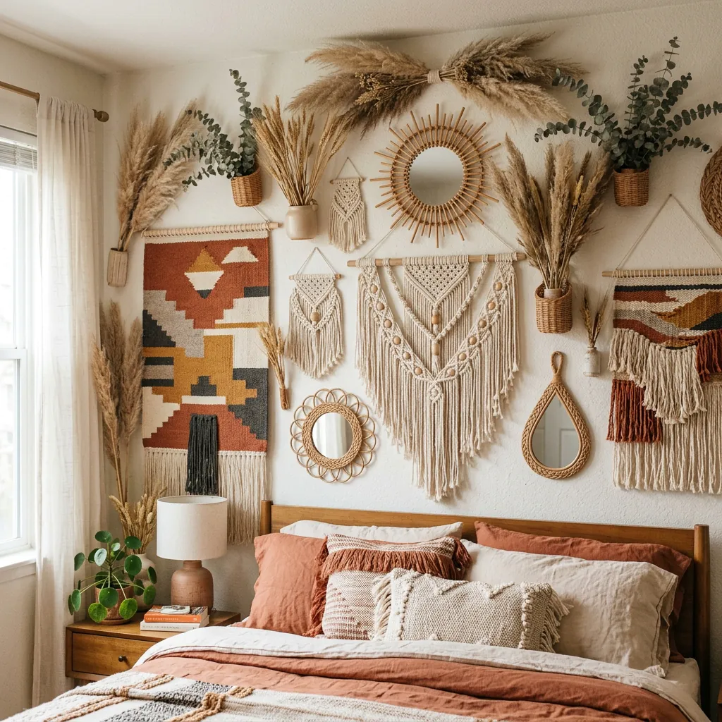Boho creative Wall Decor Ideas