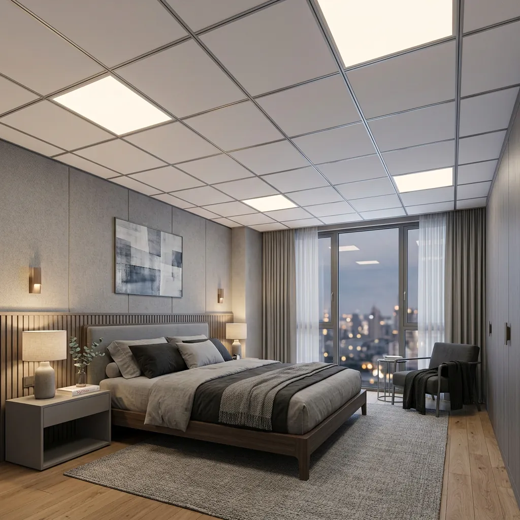 Suspended Ceiling System Ideas for Bedroom