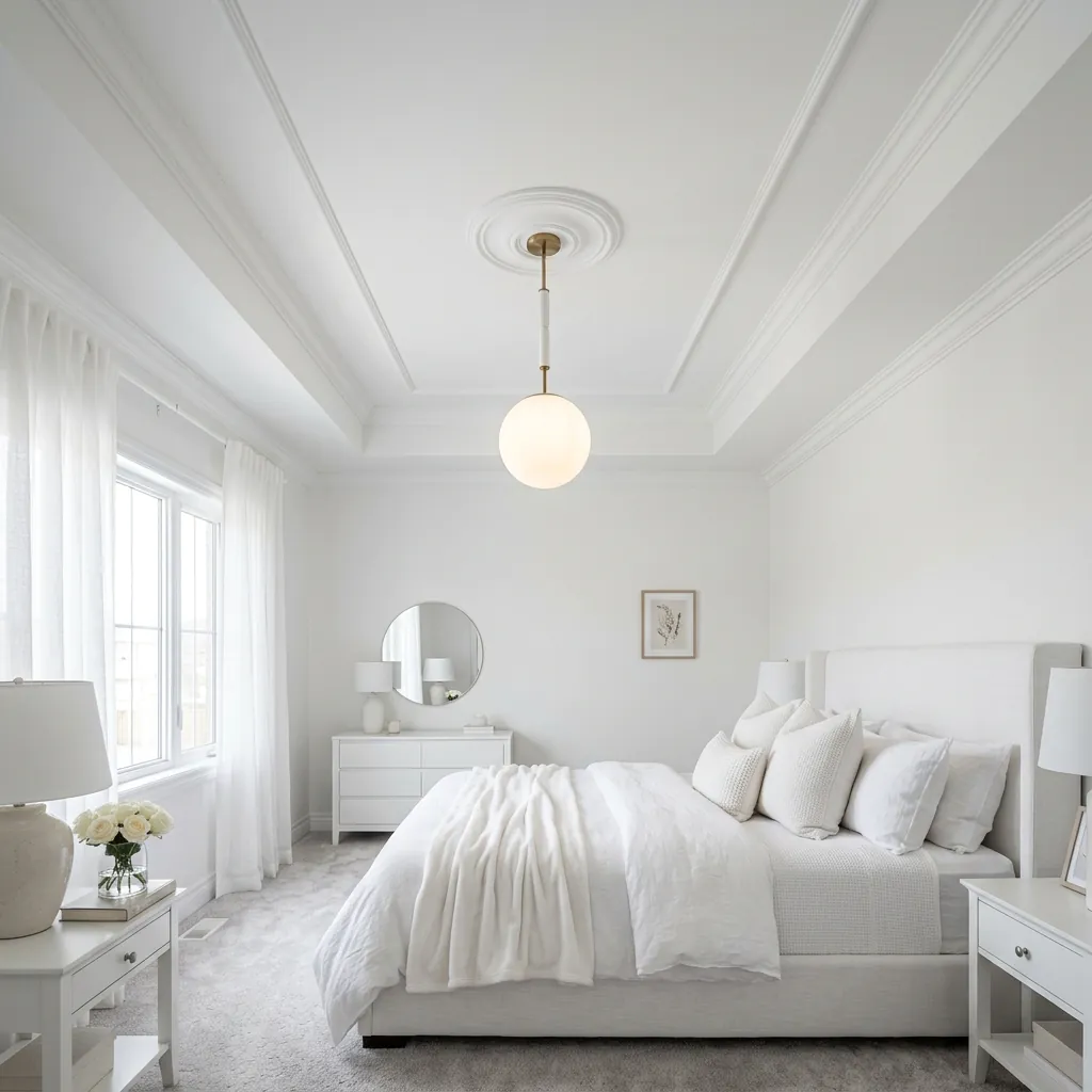 White Ceiling Design Ideas for Bedroom