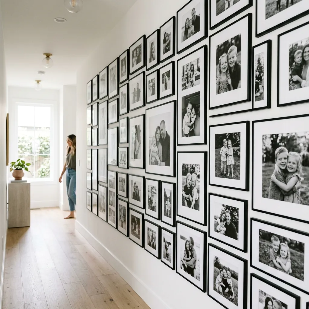 Framed Photo Wall Ideas