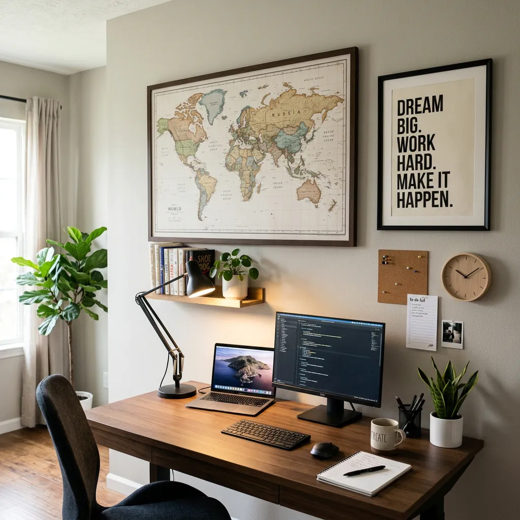 Home Office Wall Decor Ideas