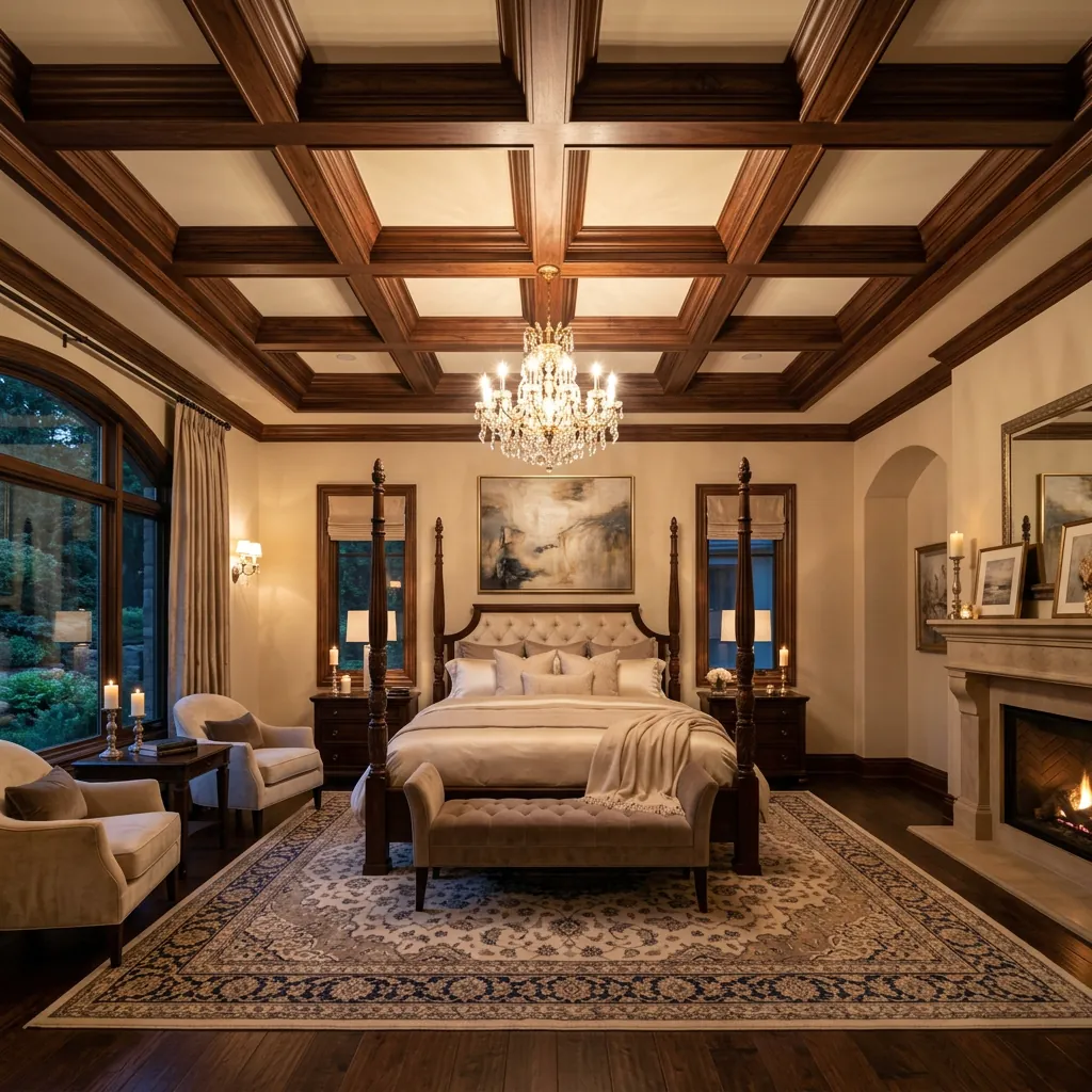 Coffered Ceiling Ideas for Luxury Bedrooms