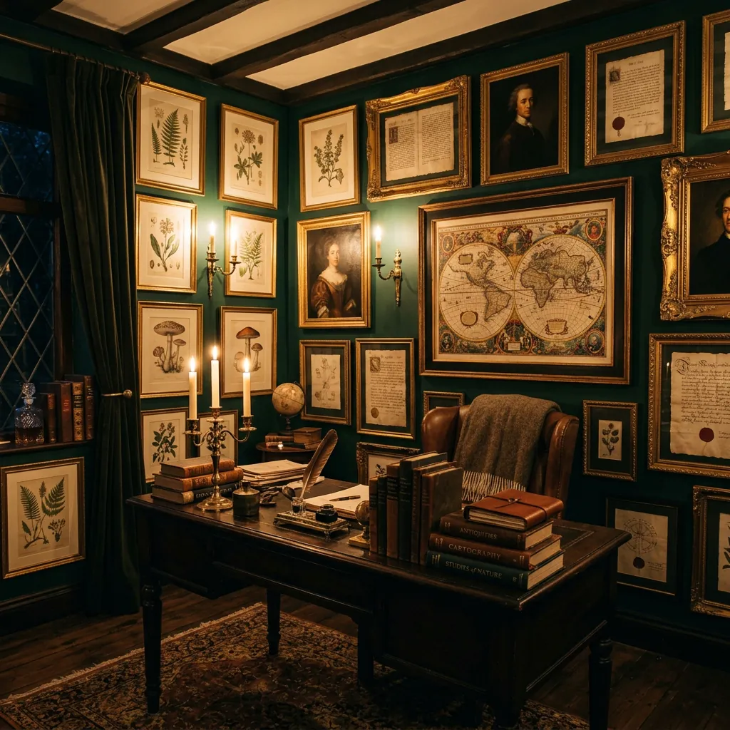 Dark Academia creative Wall Decor Ideas