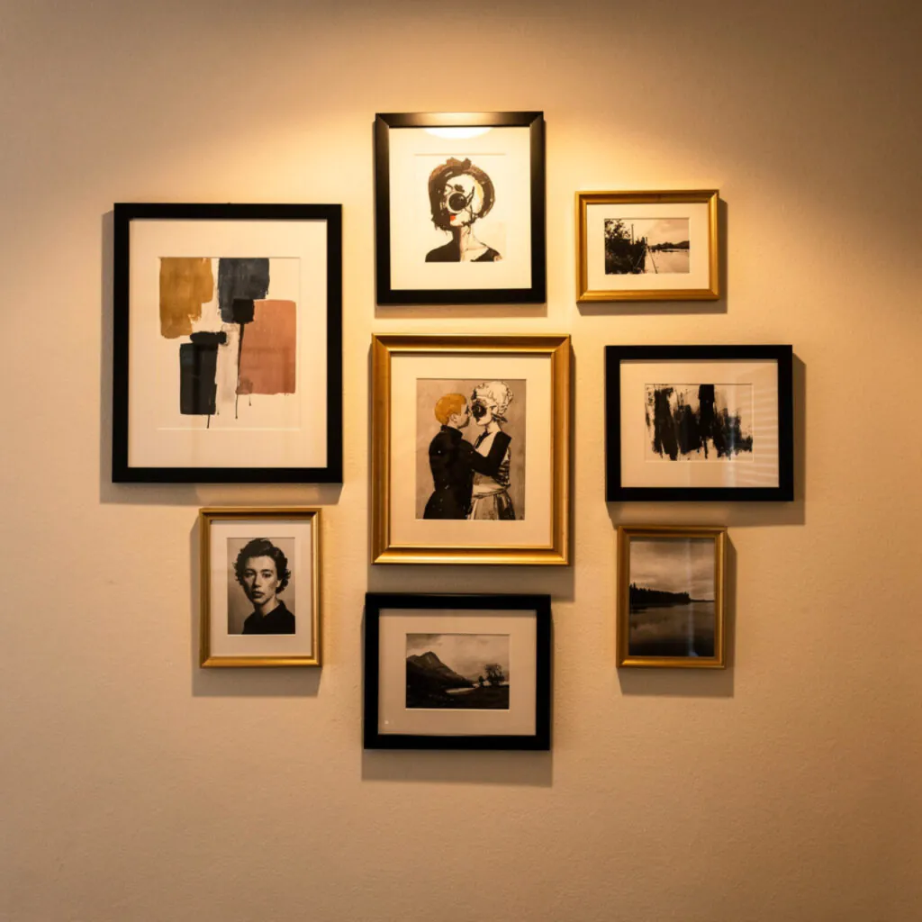 Printable Black and Gold Gallery Wall Art Ideas