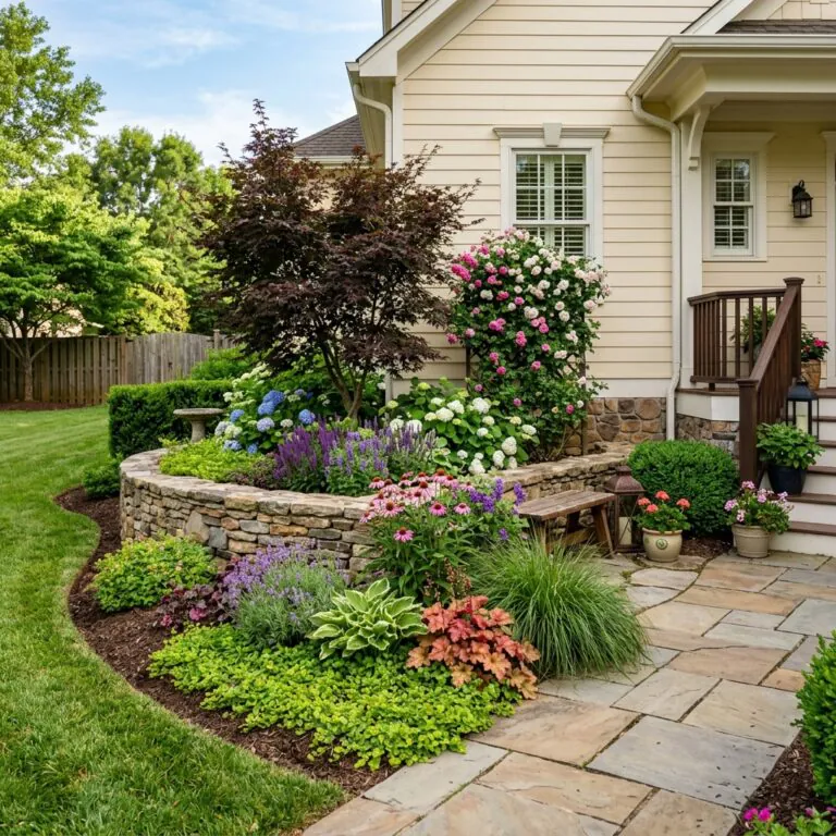 corner landscaping