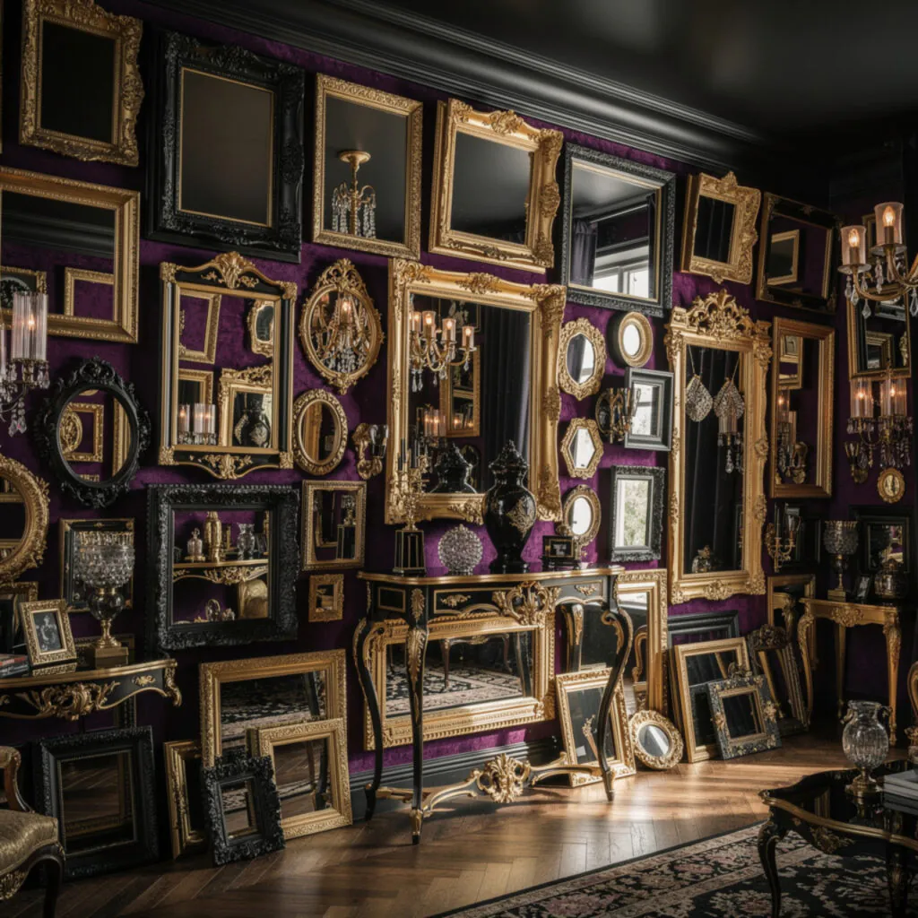Art Deco Black and Gold Gallery Wall Ideas