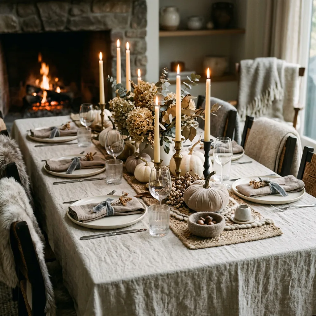 Neutral Fall Aesthetic with Warm Textures