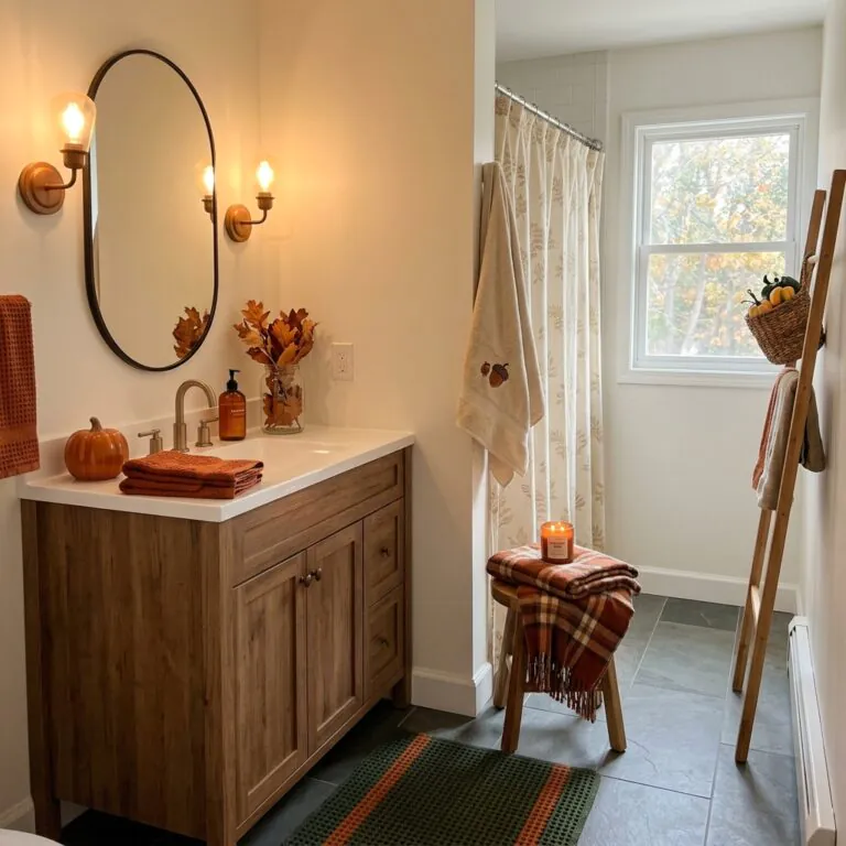 fall bathroom