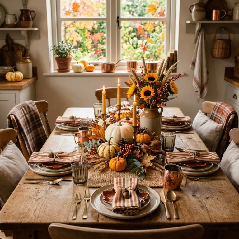 Fall Kitchen Table Decor 2026: 33 Inspiring Ideas For Every Home Style 32 fall kitchen table decor