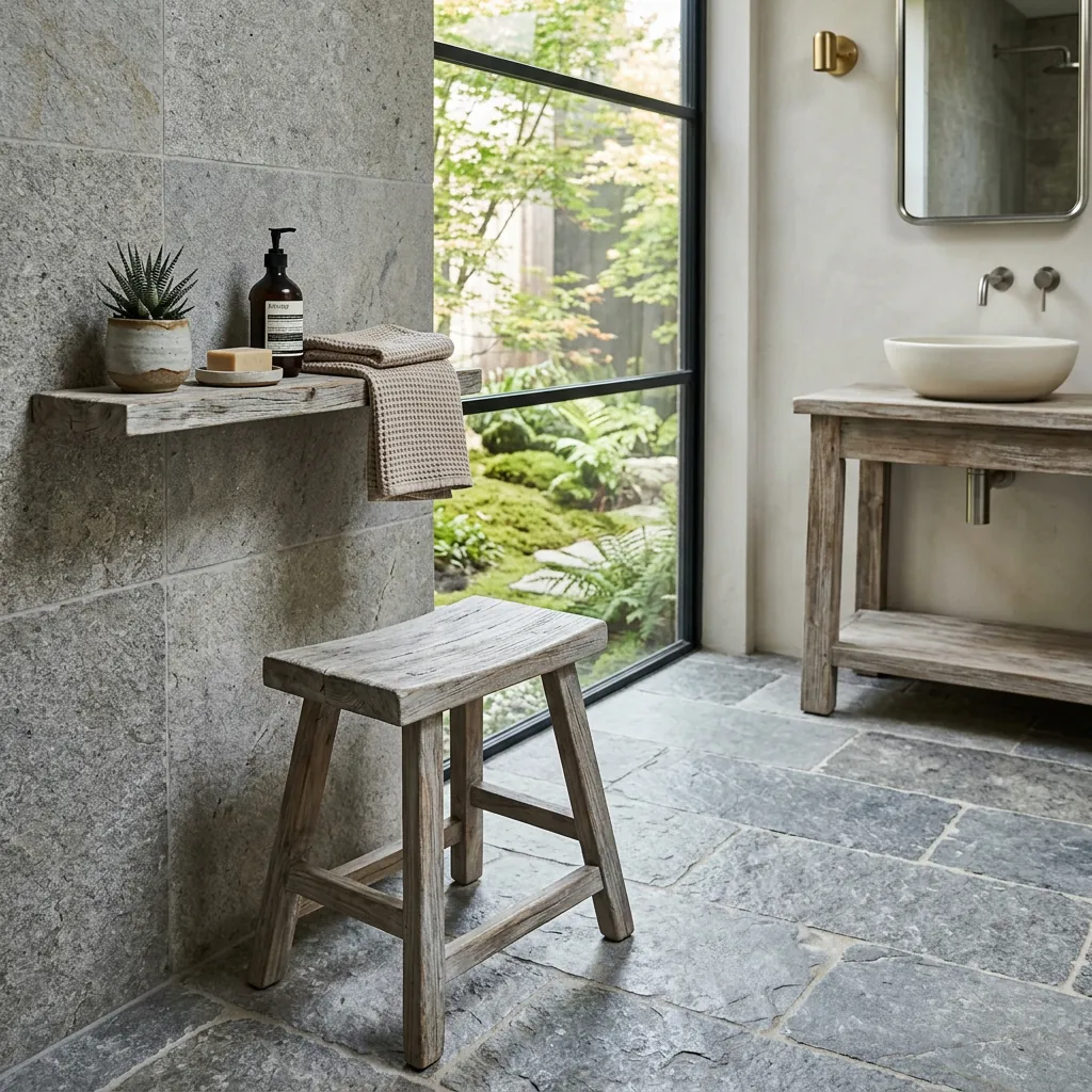 Teak Wood Accent Ideas for Bathrooms