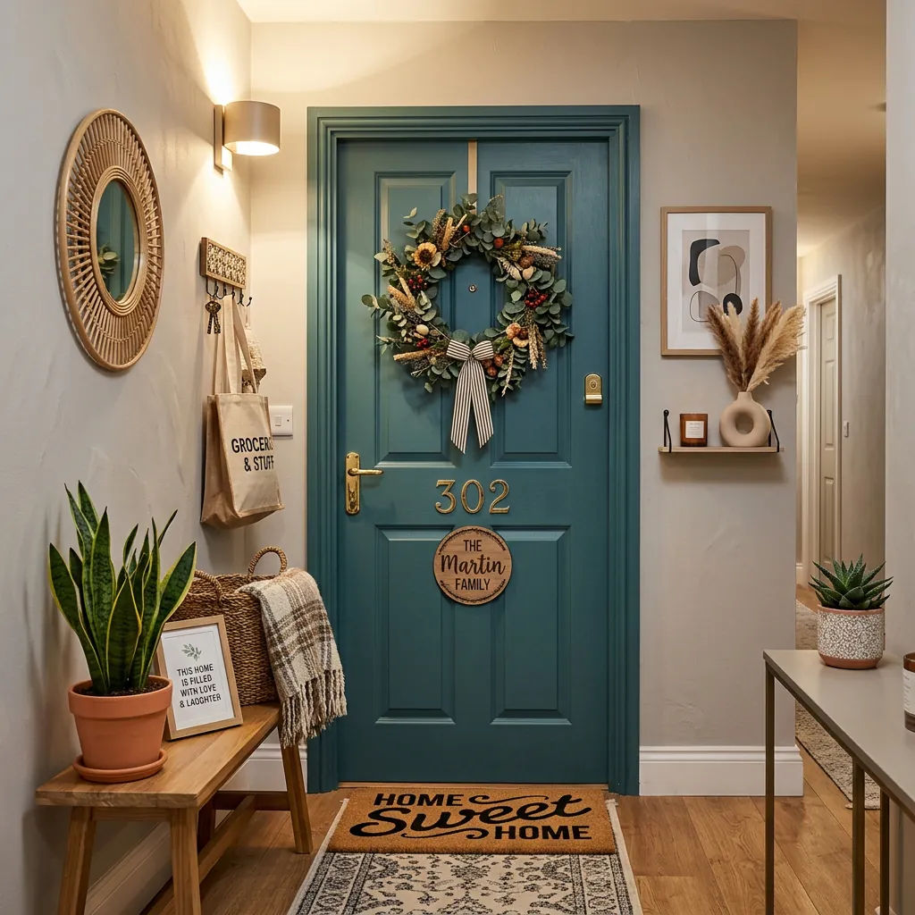 34 Flat Entrance Decor Ideas That Make Tiny Spaces Feel Huge 15 flat entrance decor